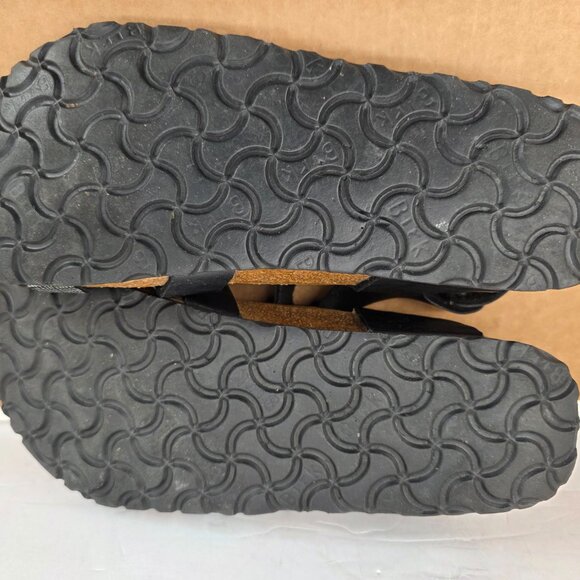 Birki's By birkenstock Womens EU 37 Lillie Black Plaid Ankle Strap Sandals - Picture 9 of 9